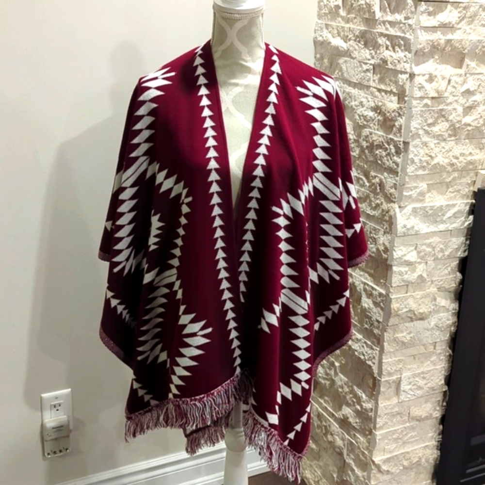 Tejidos Shemir reversible poncho